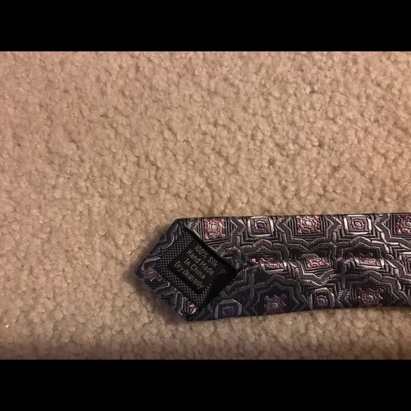 💜Vintage Pronto Uomo Silk Tie Vintage🌺 - Picture 3 of 4